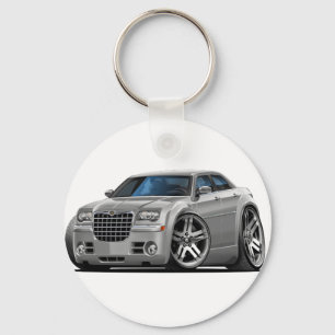 Chrysler 300 silverbil nyckelring