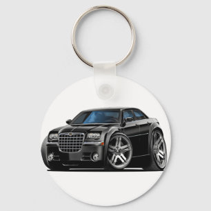 Chrysler 300 svart bil nyckelring