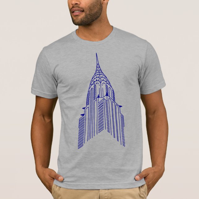Chrysler building outline shirt t (Framsida)