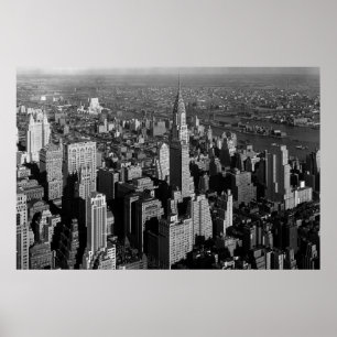 Chrysler Bygger New York Manhattan Poster