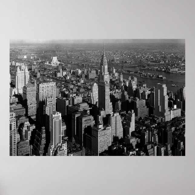 Chrysler Bygger New York Manhattan Poster (Framsidan)