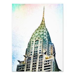 Chrysler Byggnad - Fryst - New York City Fototryck