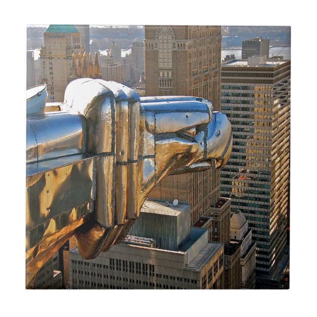 Chrysler byggnad: Gargoyle Kakelplatta (Framsidan)