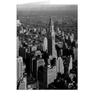 Chrysler Byggnad New York Manhattan Hälsningskort