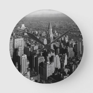 Chrysler Byggnad New York Manhattan Rund Klocka