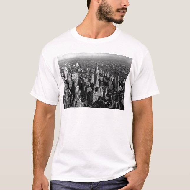 Chrysler Byggnad New York Manhattan Tee (Framsida)