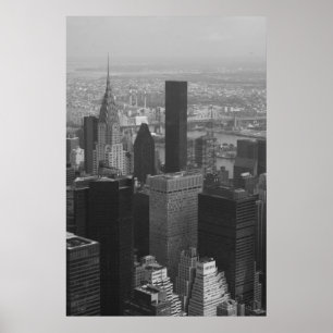 Chrysler byggnad och Midtown Poster