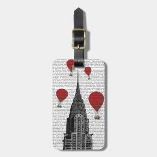 Chrysler Byggnad och Red Luftballongs Bagagebricka