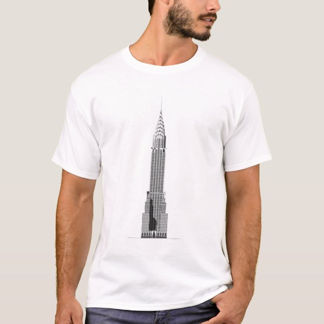 Chrysler byggnadT-tröja Tee Shirt (Framsida)