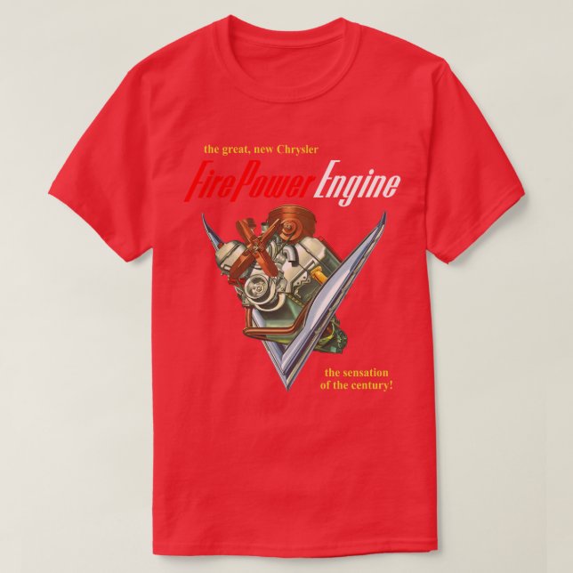 Chrysler Firepower T Shirt (Design framsida)