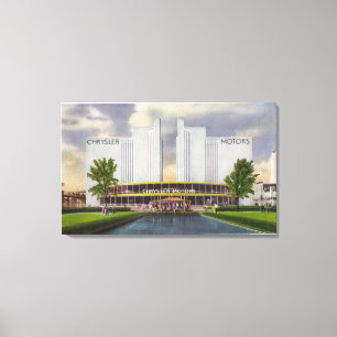 Chrysler Motors Exhibit, 1934 World's Fair Canvastryck