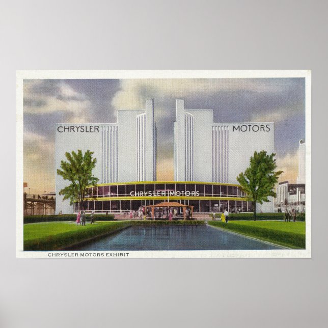 Chrysler Motors Exhibit, 1934 World's Fair Poster (Framsidan)