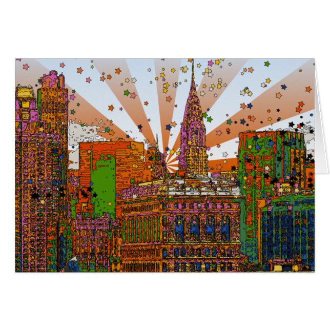 Chrysler som bygger #2 hälsningskort (Framsidan Horizontal)