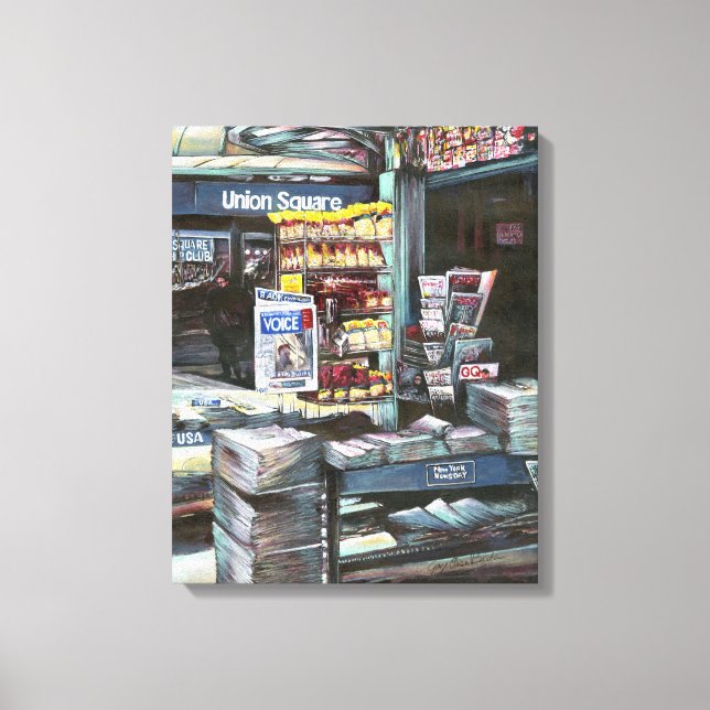 Chrysocolia Morgon, Union Square, New York City Canvastryck (Framsida)