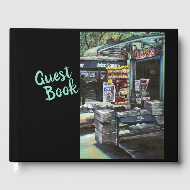 Chrysocolia Morgon, Union Square, NYC Gästböcker (Framsida)