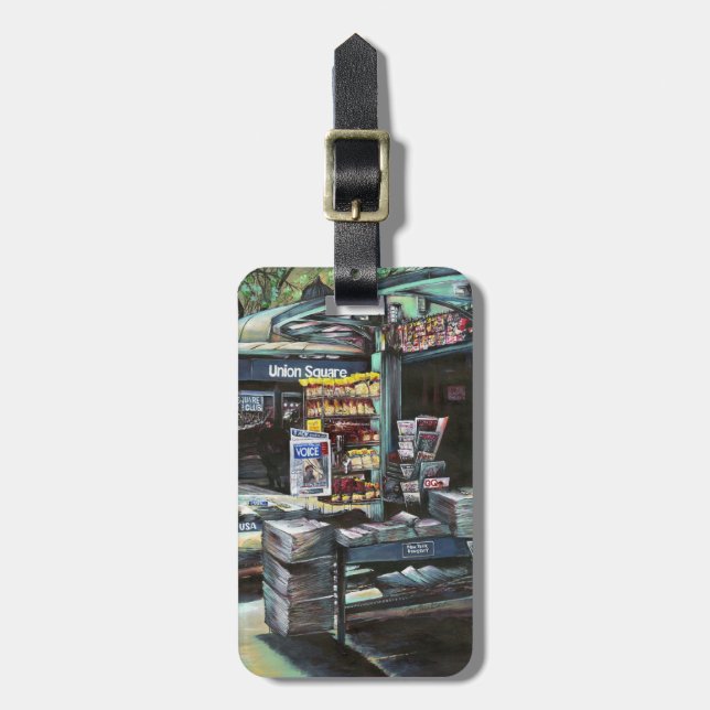 Chrysocolia Morning, Union Square, New York City Bagagebricka (Vertikal Framsida)