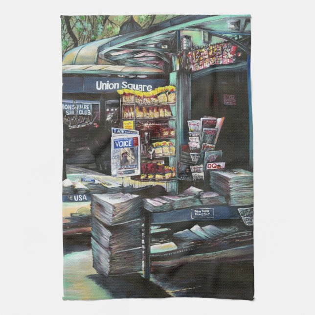 Chrysocolia Morning, Union Square, NYC Kökshandduk (Vertikal)