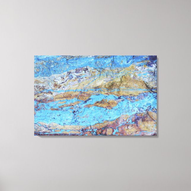 Chrysocolla (CuSiO3) Canvastryck (Framsida)