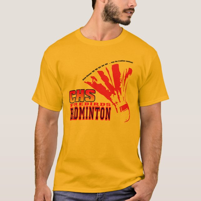 CHS-badminton Tee Shirt (Framsida)