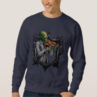 Chthulu Violinista Lång Ärmad Tröja