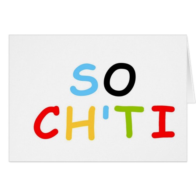 Ch'ti Hälsningskort (Framsidan Horizontal)