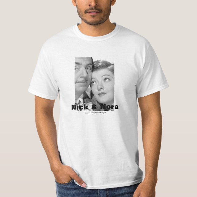 CHU Nick och Nora vitutslagsplats 1 T-shirt (Framsida)
