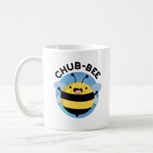 Chub-bee Funny Knubbig Bee Pun Kaffemugg