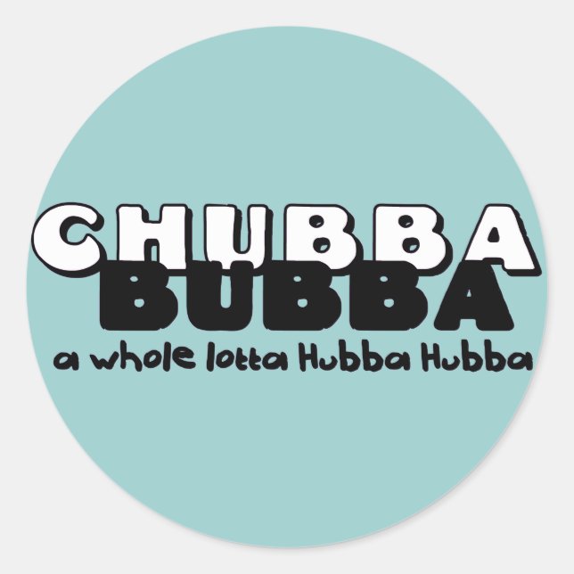 Chubba Bubba Runt Klistermärke (Framsida)