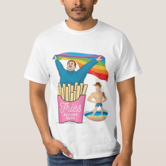 CHUBBY CHASER HBT Pride Rolig Twink T-Shirt (Framsida)