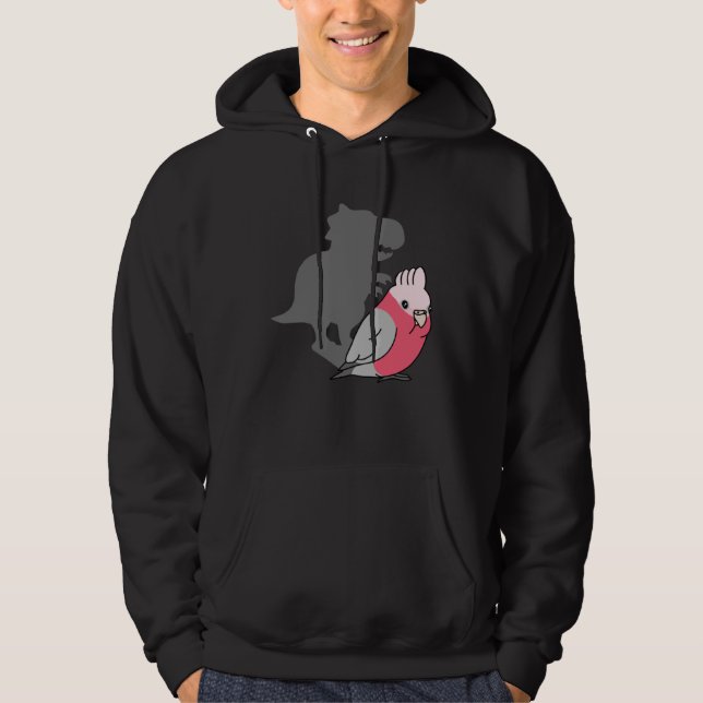 Chubby Galah Cockatoo rex Cute Parrot with Dinosau Hoodie (Framsida)