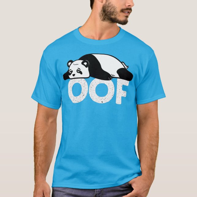 Chubby Panda Oof  Internet Video Gaming Gamer T Shirt (Framsida)