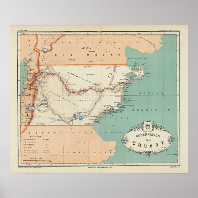 Chubut, Argentina Poster (Framsidan)