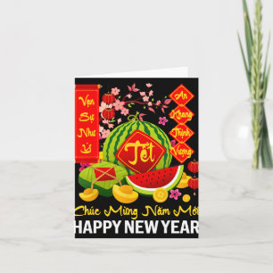 Chuc Mung Nam Moi Gott lunärt nyår vietnamesiskt Kort