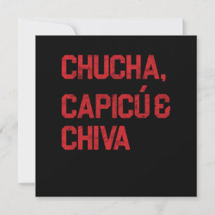 Chucha Capicue Chiva Domino Dominoes Gift Inbjudningar