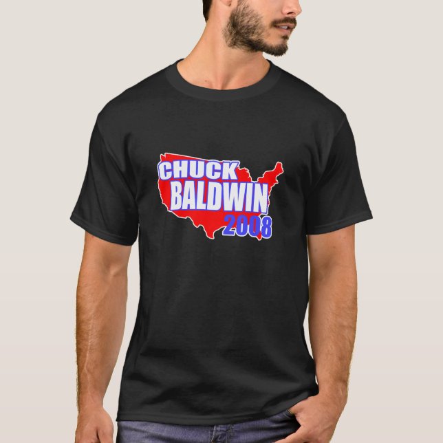 Chuck Baldwin för president 08 Tee Shirt (Framsida)