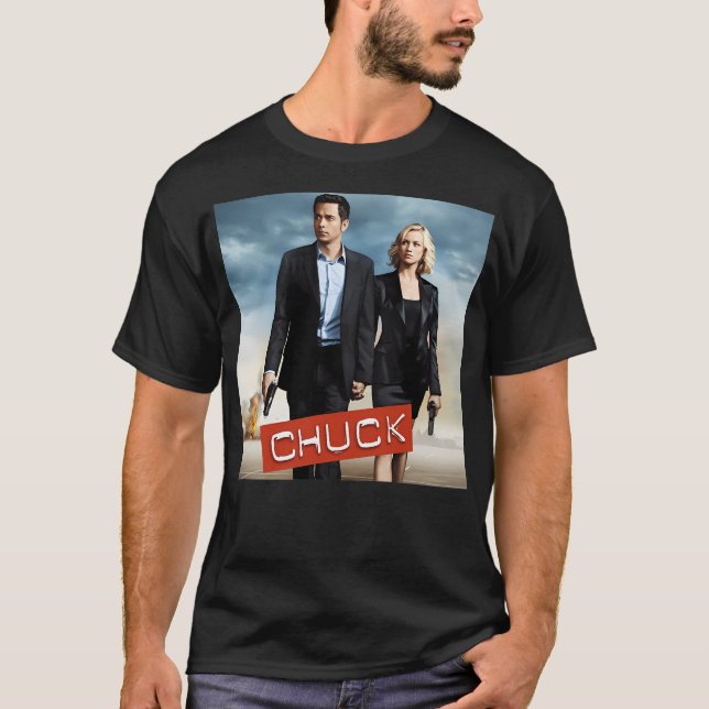 Chuck och Sarah T Shirt (Framsida)