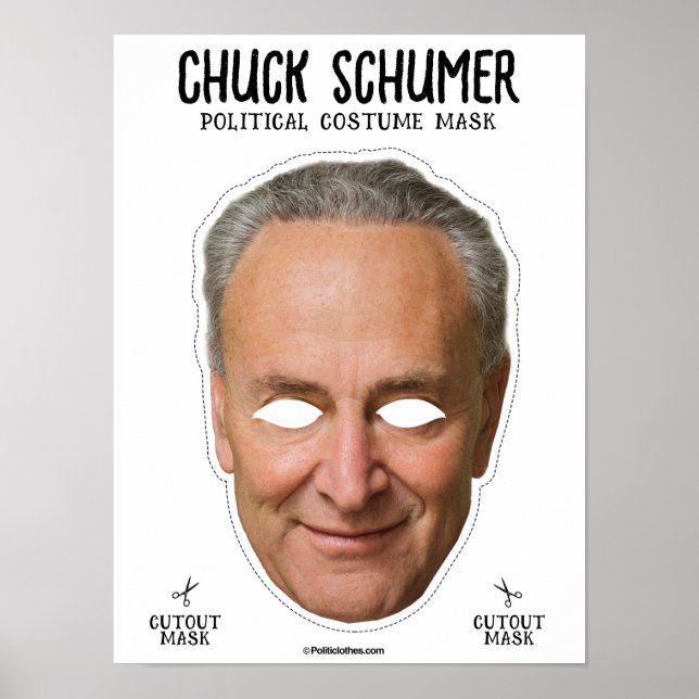 Chuck Schumer Costume Mask Poster (Framsidan)