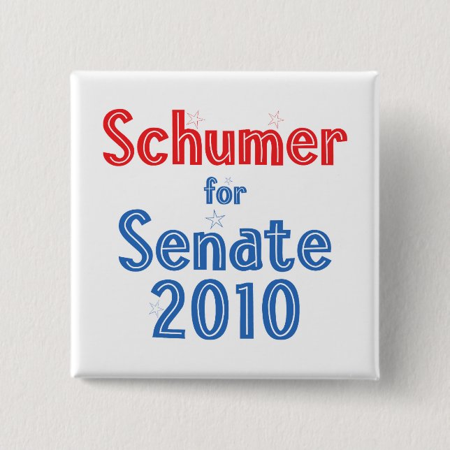 Chuck Schumer för den senatstjärnadesignen 2010 Knapp (Framsida)