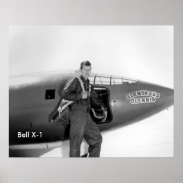 Chuck Yeager Bell X-1 poster 16" x 20"