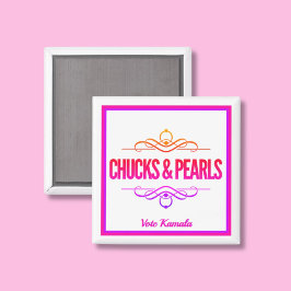 Chuckar & Pearls Vote Kamala Magnet