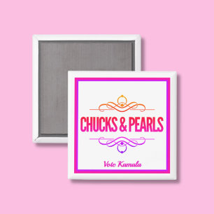 Chuckar & Pearls Vote Kamala Magnet
