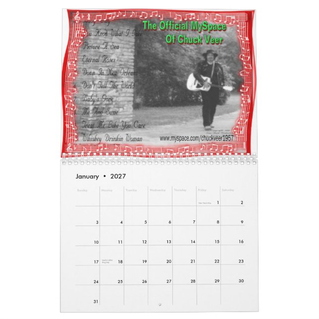 Chucken svänger Calander 2008 Kalender (Jan 2027)