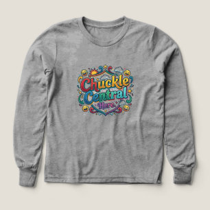 Chuckle Central Här – Rollig & Rolig Grafisk T-Shi T Shirt