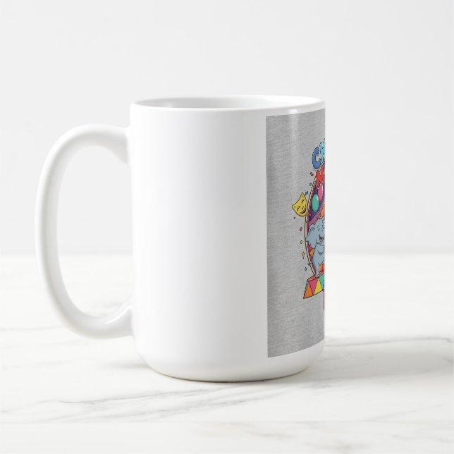 Chuckle Masters Rule T-Shirt - Roligt Cirkus Djur Kaffemugg (Vänster)