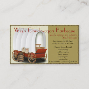 Chuckwagon Food Lastbil/Catering Business Visitkort