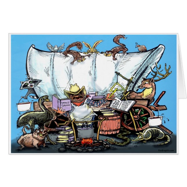 Chuckwagon Hälsningskort (Framsidan Horizontal)