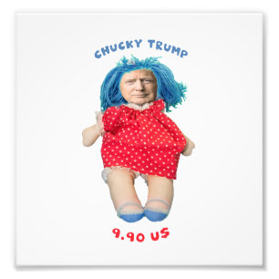 Chucky Donald Trump docka Fototryck