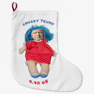 Chucky Donald Trump docka Stor Julstrumpa