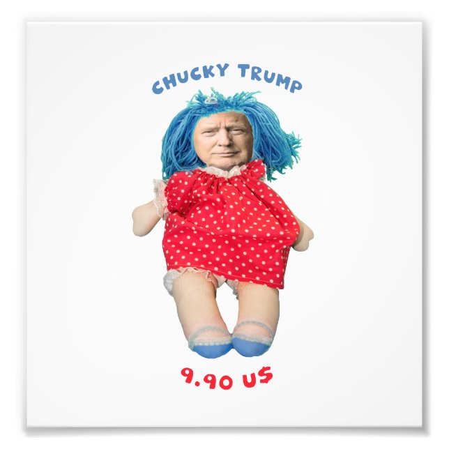 Chucky Donald Trump Doll Fototryck (Framsidan)