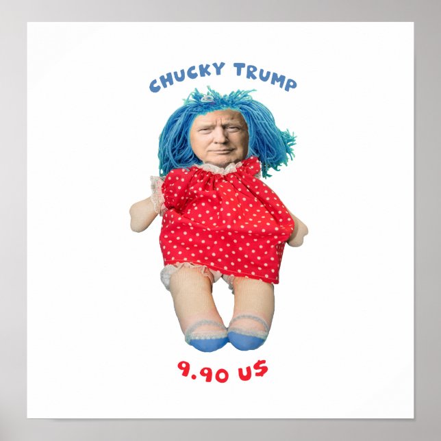 Chucky Donald Trump Doll Poster (Framsidan)